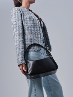 Сумка кожаная на плечо Deboro 30790 винтаж/дипвайтер