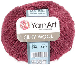 Силки вул (Silky wool) пряжа YarnArt 65% шерсть мериноса 35% искуственный шелк 10х25г/190м