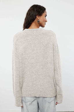 Tas Genis Kal?p Yumusak Dokulu Triko Kazak TWOAW25KZ00168