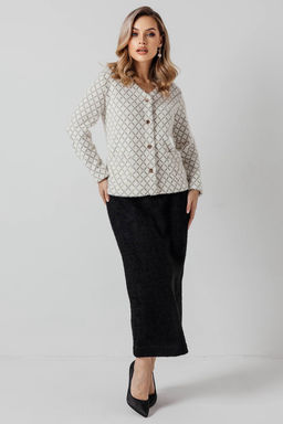 Жакет женский 4427/06/Голубой, молочный