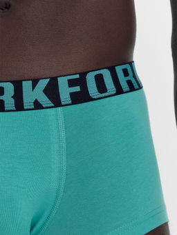 Трусы мужские боксеры мультипак (2 шт.) в бирюзовом и тропическо-синем цвете бирюза +тропический синий 411188-2 - Mark formelle фото 3