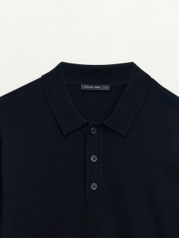 Джемпер поло из трикотажа / Zarina  фото 3