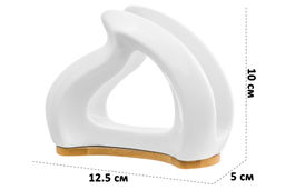 Салфетница 12,5*5*10 см Кристалл на дерев. подставке - Elan gallery фото 9