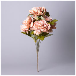 ЦВЕТОЧНАЯ КОМПОЗИЦИЯ ИЗ ПИОНОВ ДЛИНА=53СМ , ЦВЕТ ТЕРРАКОТОВЫЙ - Lefard фото 2