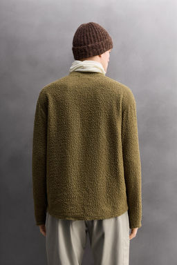 TEXTURED WOOL BLEND SWEATSHIRT - Zara фото 12