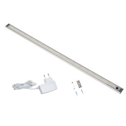 ULI-F49-8W/4200K SENSOR IP40 SILVER Светильник линейный светодиодный ультратонкий, с бесконтактным выключателем. 600мм. Серебристый. ТМ Uniel
