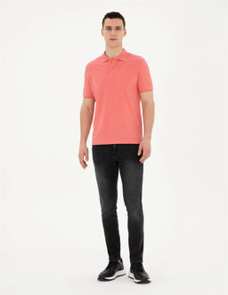 Pembe Slim Fit Basic Ti__rt
