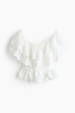 Flounced off-the-shoulder top - H&m фото 2
