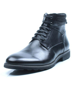 01-H9041-D11-SW3 BLACK Ботинки демисезонные мужские (натуральная кожа)