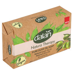 Мыло туалетное твердое Dalan Natura Therapy 200г, Зеленый чай + Оливковое масло (Турция)