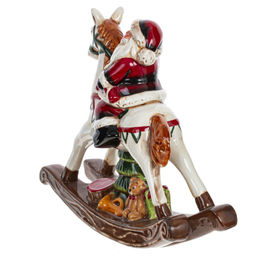 Фигурка декоративная "Дед Мороз на лошадке", L23 W8 H19,5 см
