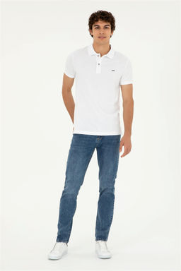 Мужская белая базовая футболка - U.s. polo assn фото 4