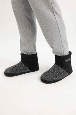 Мужские домашние ботинки на плоской подошве - Defacto фото 2