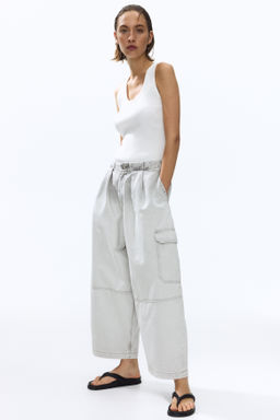Barrel Regular Waist Ankle Jeans - H&m фото 2