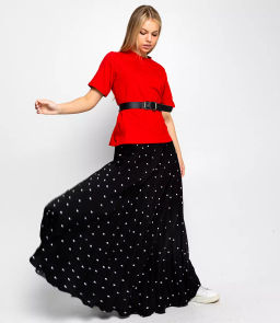 Костюм #БШ2310, красный,чёрный