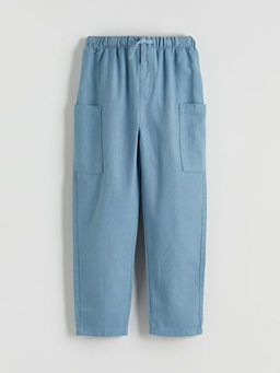 Beli Lastikli Keten Kar???ml? Erkek ?ocuk Pantolon