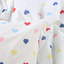 Постельное бельёЭтель Евро Сolored Hearts 200?217 см, 220?240 см, 70?70 см-2 шт., поплин 125 г/м?, хлопок100%  фото 4