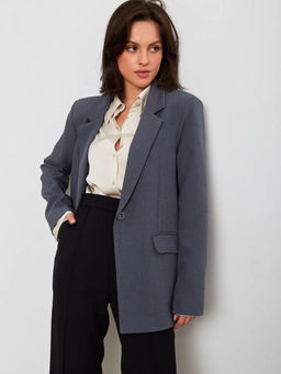 K11121 Пиджак СЕРЫЙ