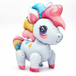 Воздушный шар фольгированный 22" «Малыш единорог», под воздух