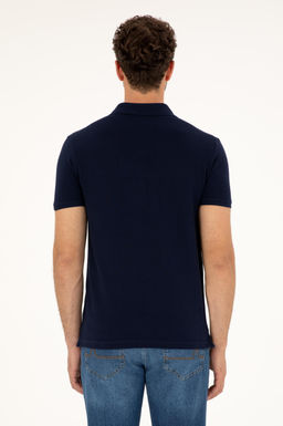 Мужская темно-синяя базовая футболка - U.s. polo assn фото 5