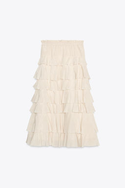 ZW COLLECTION MIDI SKIRT WITH RUFFLES