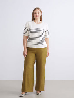 Beli Lastikli Nak??l? Kad?n Pantolon