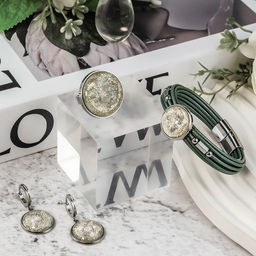 Серьги из муранского стекла LEMON GOLD LS3548