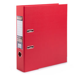 Expert Complete Регистратор PVC, 2-х стороннее покрытие, мет.уг. 75 мм 10 шт. Premier A4 арочный механ. лён красный ЕС100262004