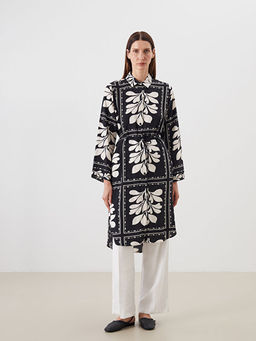 ?i?ekli Oversize Kad?n G?mlek Tunik
