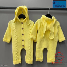 Комбинезон для девочки из шерсти
