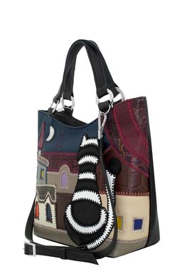 Сумка с аппликацией ДС-189-160 черный - Protege фото 3