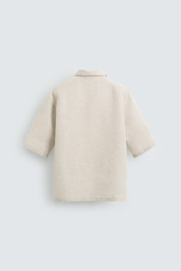 100% LINEN POLO SHIRT - Zara фото 8