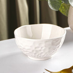 Миска керамическая Воздушность, 300 мл, d=11,5 см, цвет белый