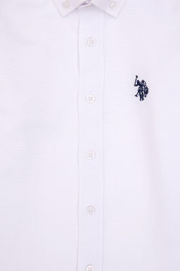 Erkek _ocuk Beyaz Uzun Kollu Basic G_mlek Sepette S_rpriz _ndirim - U.s. polo assn фото 4
