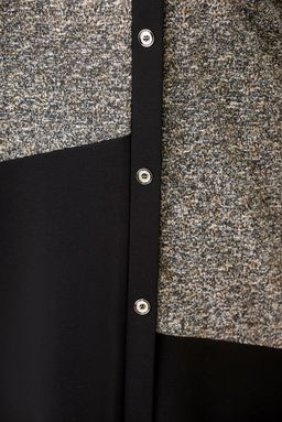 Блуза Swallow 803.2 черный+серебряный узор фото 810