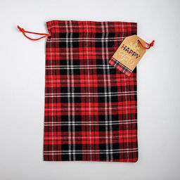 Цена за 5 шт. Мешок подарочный Happy new Year, 20 х 30 см +/- 1.5 см - Дарите счастье фото 2