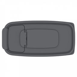 Контейнер для сыпучих продуктов 1,8л, 17х8,5х20,5см, полипропилен, графит (Россия) - Домашняя мода фото 3