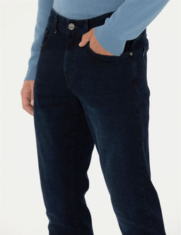 Lacivert Slim Fit Jean Pantolon - Pierre cardin фото 6