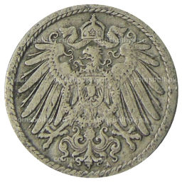 5 пфеннигов 1905 года A Германия