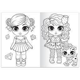 Раскраска Стильные девчонки, 68 стр., формат А4 - Буква-ленд фото 3