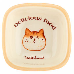 Делишес фуд (Delicious food) Салатник фарфоровый 150мл, 10,2х10х3,7см, с деколью (Китай)