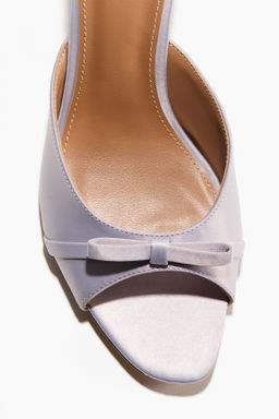 Sandalias de tac?n con lazo decorativo - H&m фото 3