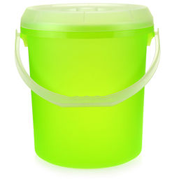 Ведро пластмассовое 20л, д30см h36см, зеленый, с крышкой (Россия) Вместимость 18л
