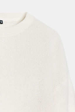 OVERSIZED KNITTED T-SHIRT - Zara фото 9