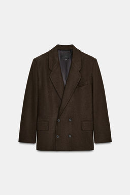 DOUBLE-BREASTED BLAZER WITH SHOULDER PADS - Zara фото 2