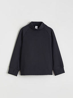 Dik Yaka Erkek ?ocuk Sweatshirt