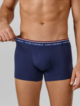 Цена за 2 штуки! Трусы боксеры мужские синие - Mark formelle фото 5