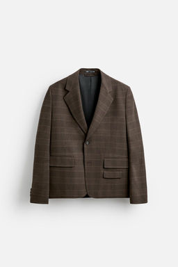 OVERSIZE CHECK BLAZER - Zara фото 6