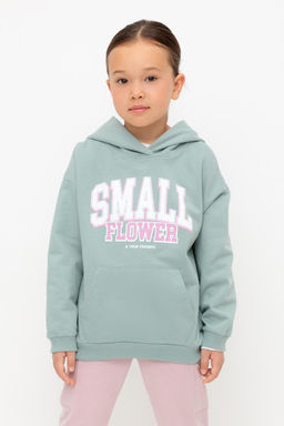 КР 302676/голубой прибой джемпер (худи) для дев