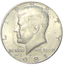 1/2 доллара (50 центов) 1981 года D США